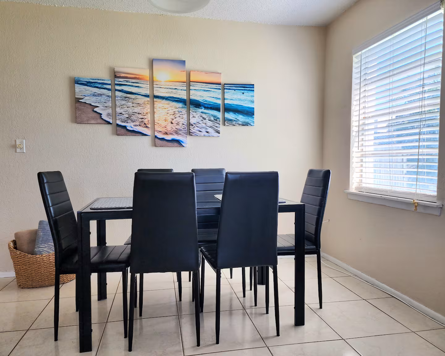 Dining area at Indialantic beachside duplex