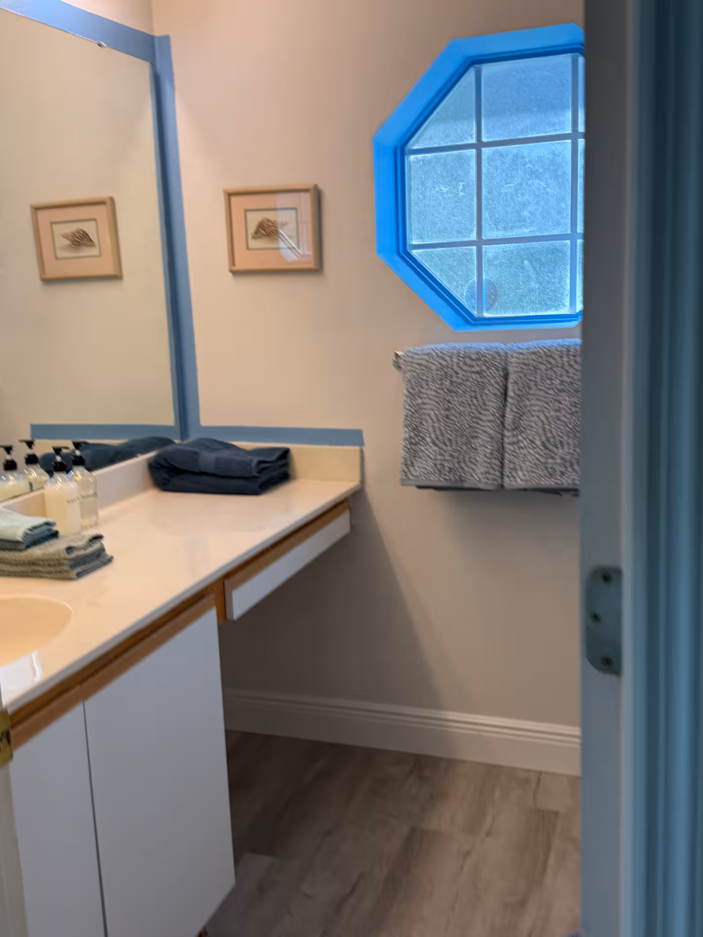 Primary bathroom at Palm Bay Retreat