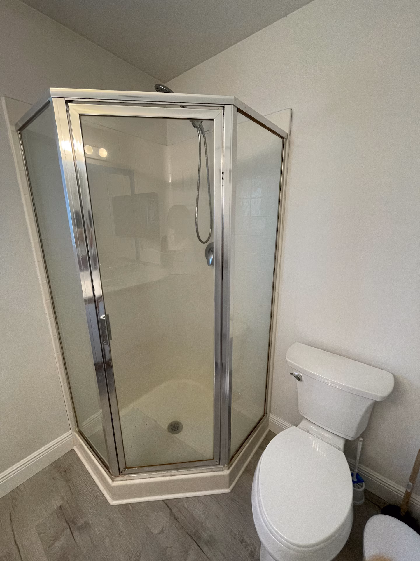 Updated primary bathroom at Palm Bay Retreat vacation rental