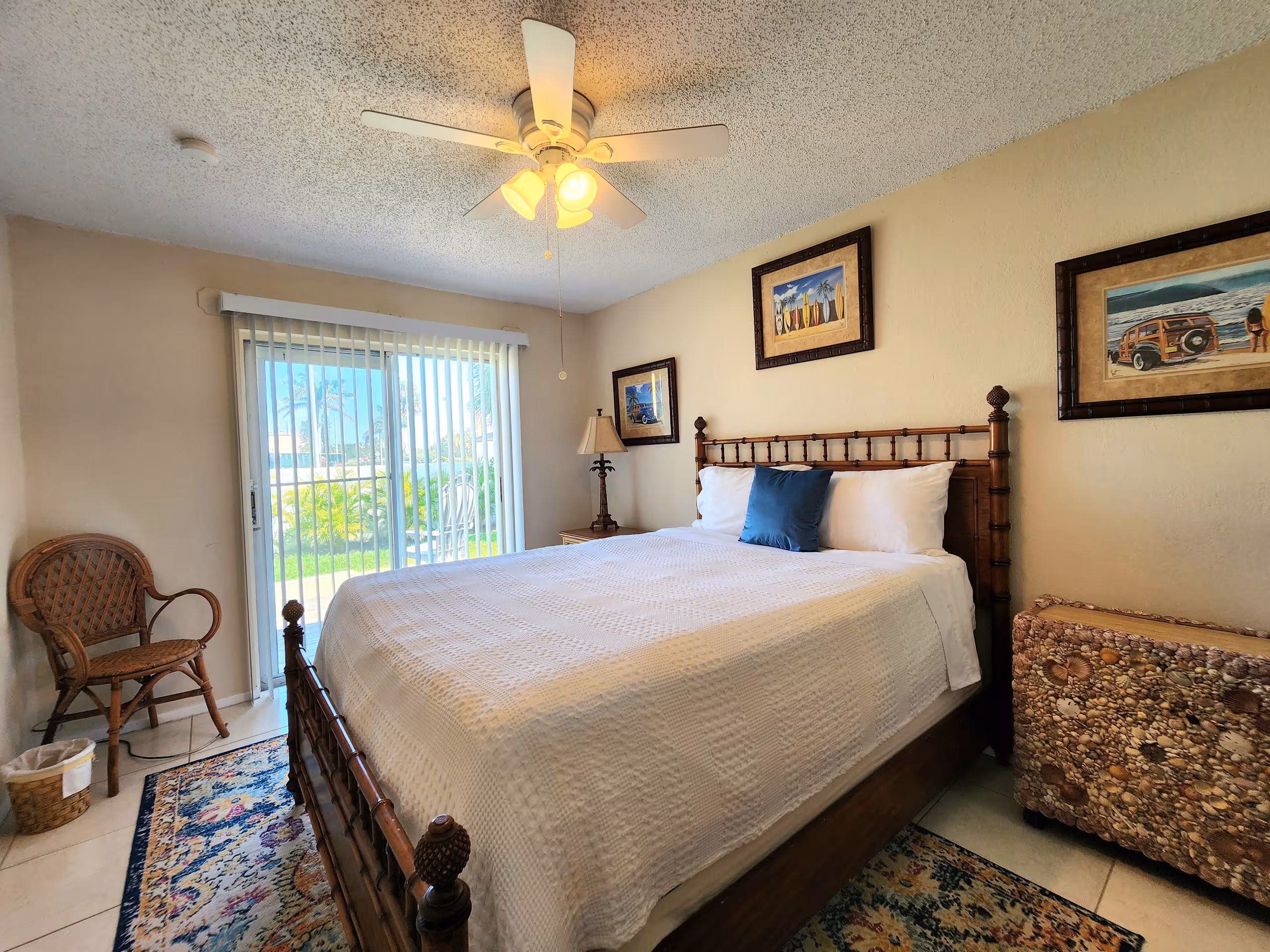Professionally prepared vacation rental bedroom